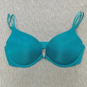 New La Senza Beyond Sexy Bra - Teal/Aqua Satin